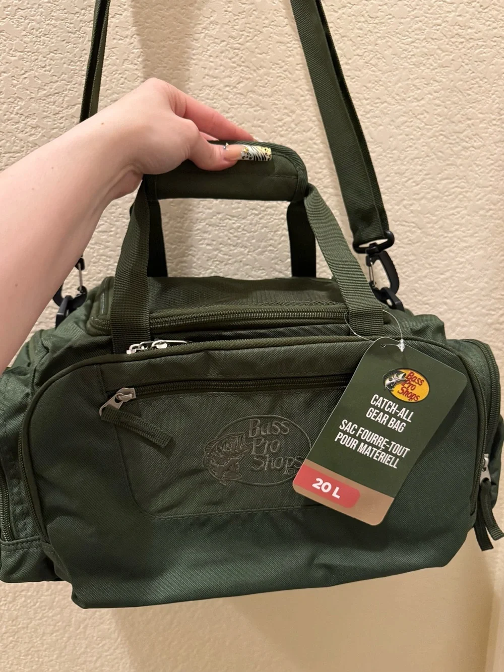 Bass Pro Shops Catch-All Bag 20L NWT Green Travel Utility Duffle